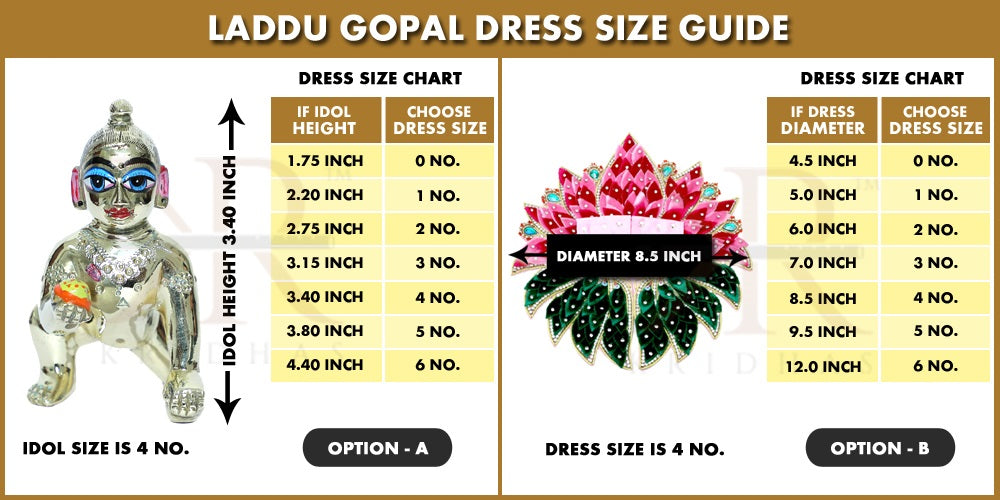 Poshak - Handcrafted Crochet Dress for Laddu Gopal